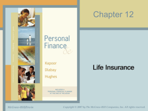Life Insurance Chapter Fourteen