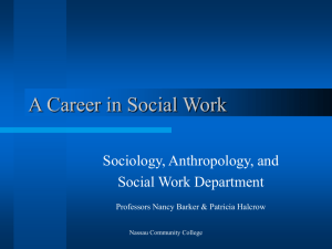 A Career in Social Work - Nassau Community College