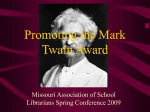 Mark Twain Power Point (Post Conference)