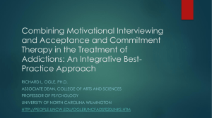 Combining Motivational Interviewing and Acceptance and