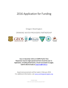 Application for Funding
