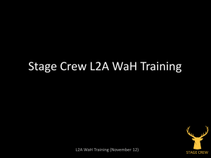 Stage Crew L2A WaH Presentation