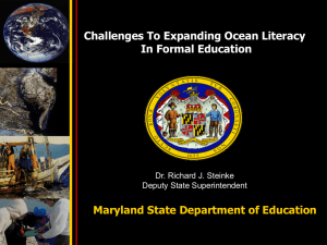 Challenges to Expanding Ocean Literacy in Formal Education