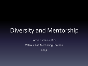 Diversity and Mentorship