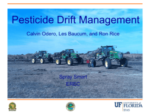 Pesticide Drift Management