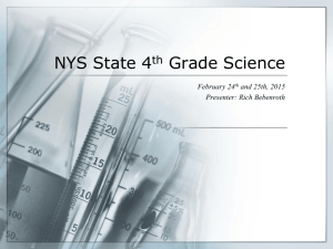 NYS State 4th Grade Science