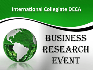 International Collegiate DECA