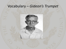 gideon trumpet movie questions and answers