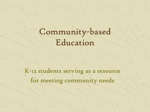 Community-based Education - Lake Superior Stewardship Initiative