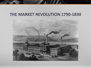 the market revolution 1790-1830