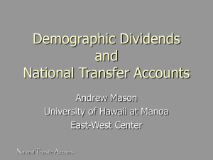Asia Overview - National Transfer Accounts