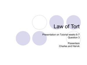 Law of Tort - GEOCITIES.ws