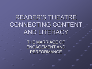 reader's theatre connecting content and literacy