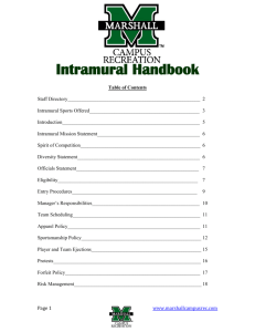 Intramurals Handbook