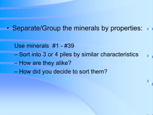 Intro. to MInerals ppt.