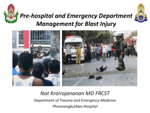 Pre-hospital Management for Blast Injury