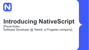 What is NativeScript?