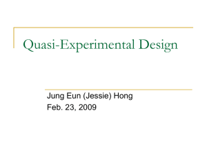 Quasi-experimental Design