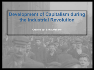 Development of Capitalism during the Industrial Revolution