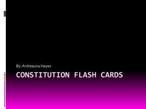 Constitution Flash Cards