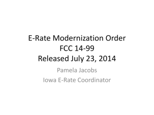 E-rate Modernization Oder PPT