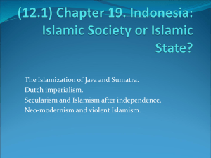 (12.1) Chapter 19. Indonesia: Islamic Society or Islamic