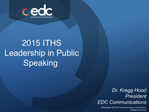 ITHS Public Speaking Workshop Slides