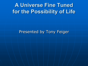 Fine Tuned Universe