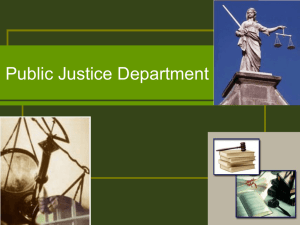 to view an informational powerpoint presentation about Public Justice.