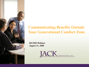 Communicating Benefits Across Generations