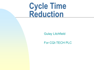 Cycle Time Reduction - CQI-TECH
