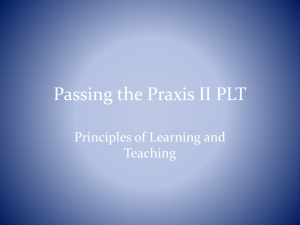 Passing the Praxis II PLT - LiteracyMethods