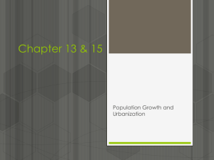 Chapter 15 Urbanization