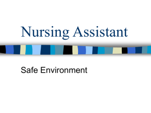 Nursing Assistant - Safe Environment