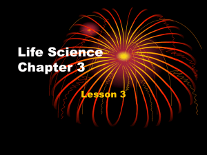 Life Science Chapter 3 - secondary