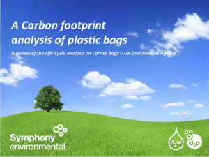 Carbon Footprint of Plastic Bags