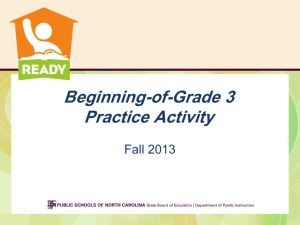 Beginning-of-Grade 3 Practice Activity