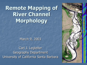 Remote Mapping of River Channel Morphology