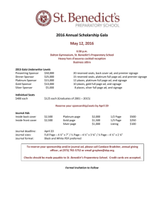 2016 Annual Scholarship Gala May 12, 2016