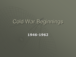 old War Beginnings PPT