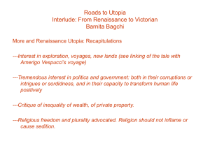 Roads to Utopia Interlude: From Renaissance to Victorian Barnita