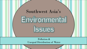 SW Asia Environmental Issues
