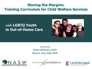 Moving the Margins: Training for Child Welfare Services with