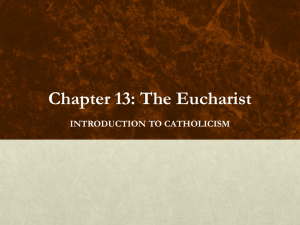 Chapter 13: The Eucharist - Midwest Theological Forum