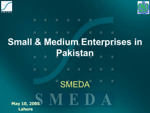 SME Development Policy - State Bank of Pakistan