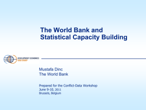 The World Bank and Statistical Capacity Building