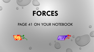 Forces Note KEY