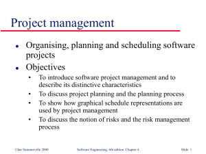 Software process and project management