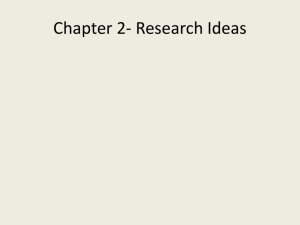 2- Research Ideas