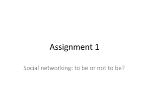 Y11 Assignment 1 social networking lessons